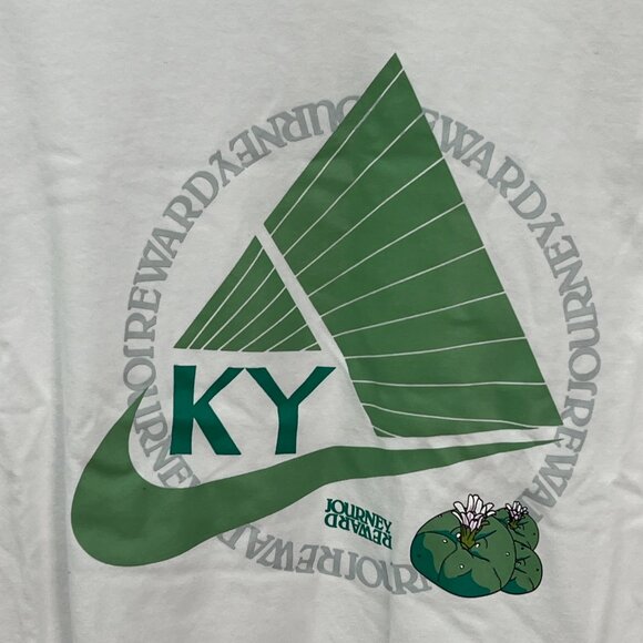 Nike Kyrie White Dri-Fit T-Shirt DR7649-100 Men’s Short Sleeve w/ Green M or XL - Picture 2 of 7